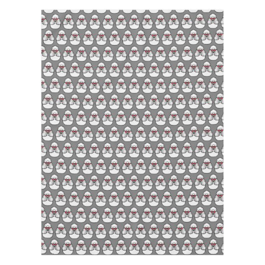 Poodle Pattern Funny Tischdecke (Vorderseite)