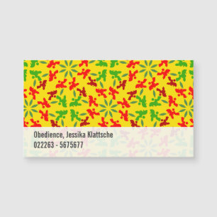 Poodle Pattern Magnetkarte