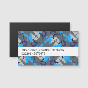 Poodle Pattern Magnetkarte