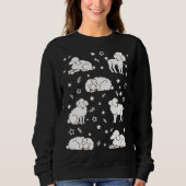 Poodle Pattern Sweatshirt (Vorderseite)