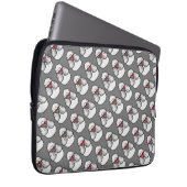 Poodle Pattern Trendy Laptopschutzhülle (Vorne Rechts)
