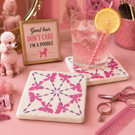 Poodle Pattern Untersetzer