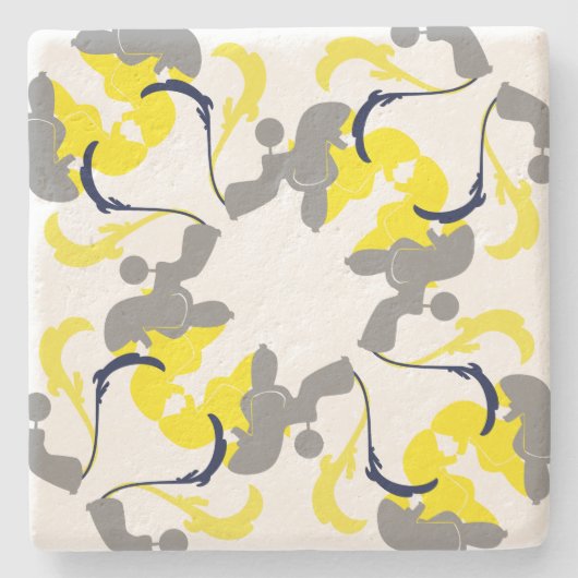 Poodle Pattern Untersetzer (Vorderseite)