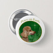 Poodle Peace Button (Vorne & Hinten)