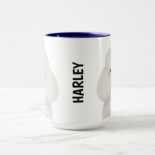 Poodle personalisiert tasse (Zentrum)