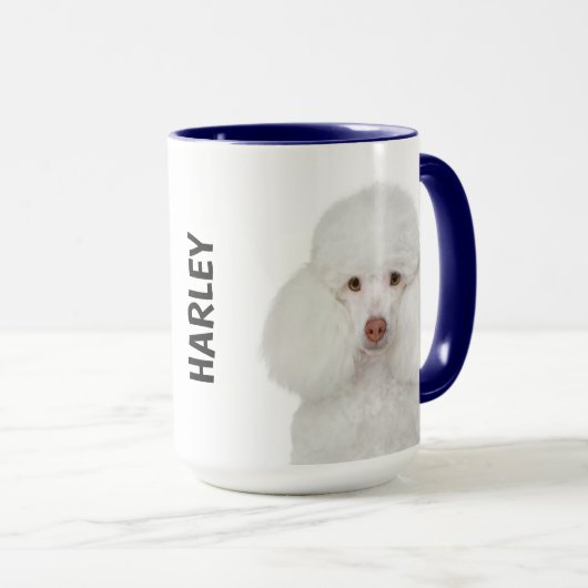 Poodle personalisiert tasse (VorderseiteRechts)
