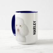 Poodle personalisiert tasse (Vorderseite Links)
