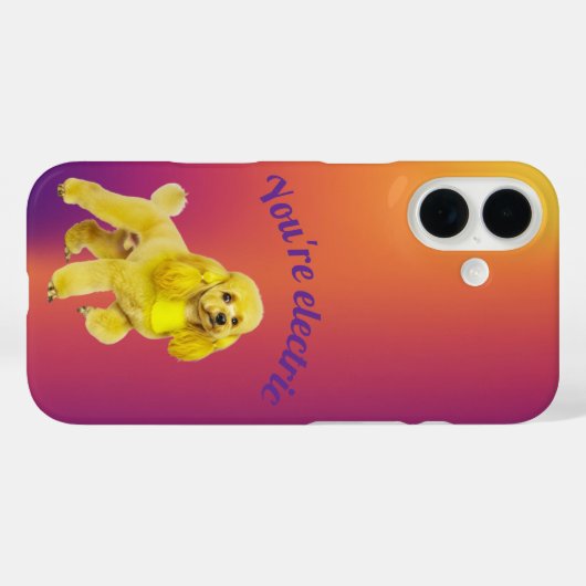 Poodle phone case (Rückseite (Horizontal))