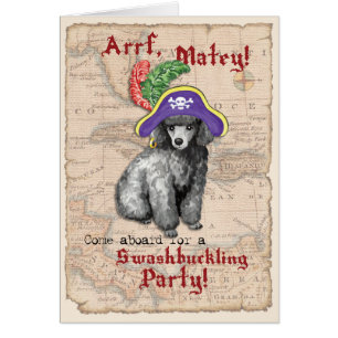 Poodle Pirat Einladung