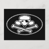 Poodle Pirate 1cl Postkarte (Vorderseite)