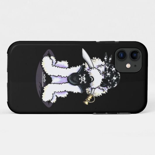 Poodle Pirate Case-Mate iPhone Hülle (Rückseite (Horizontal))