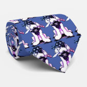 Poodle Pirate Neck Tie Krawatte (Gerollt)