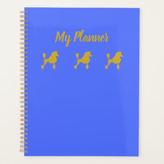Poodle Planner Planer (Vorderseite)