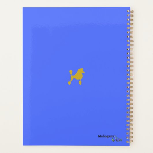 Poodle Planner Planer (Rückseite)