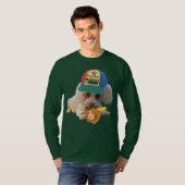 Poodle Play Ball Men's Long-Ärmel Green T-Shirt (Vorne ganz)