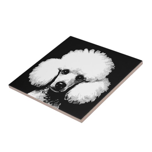 Poodle Pop Art Inspiriert Retro Chic Fliese (Seite)