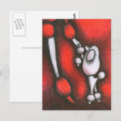 Poodle Postkarte (Vorne/Hinten)