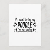 Poodle Postkarte (Vorderseite)