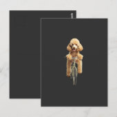 Poodle postkarte (Vorne/Hinten)