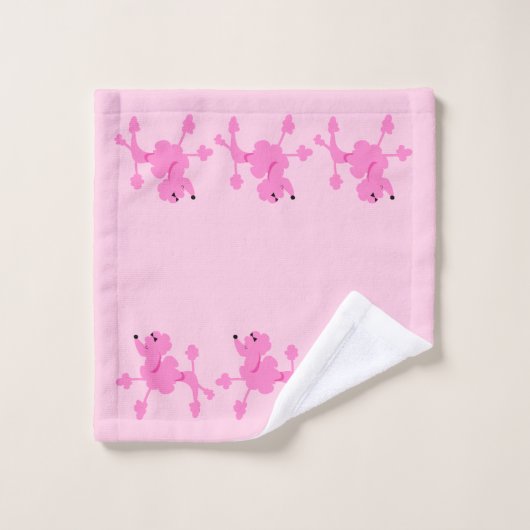 Poodle Power Badhandtuch Set (Waschlappen)