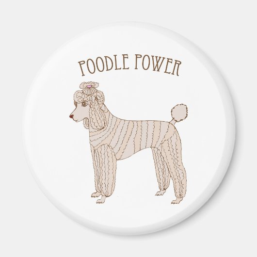 Poodle Power Magnet (Vorne)
