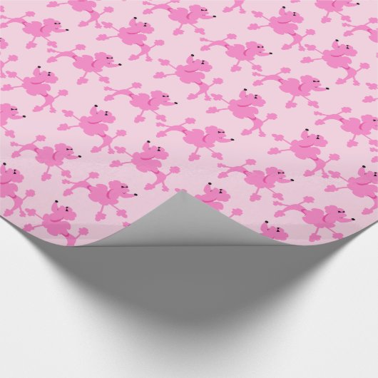 Poodle Power Wrapping Paper Geschenkpapier (Ecke)