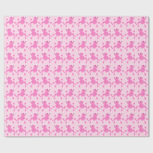 Poodle Power Wrapping Paper Geschenkpapier (Flach)