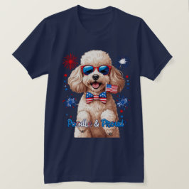 Poodle & Proud - 4. Juli Hunde T - Shirt