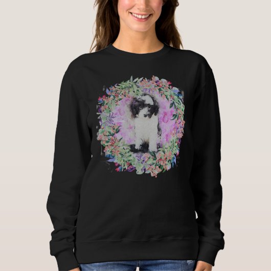 Poodle Puppie Sweatshirt (Vorderseite)