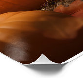 Poodle Puppy Autumn Delight Pumpkin Poster (Ecke)