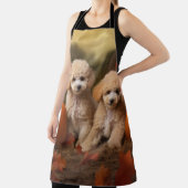 Poodle Puppy Autumn Delight Pumpkin Schürze (InSitu)