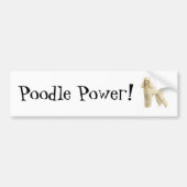Poodle — Puppy Clip Autoaufkleber (Vorne)