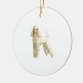 Poodle — Puppy Clip Keramik Ornament (Links)