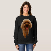 Poodle Puppy Dog Mini Toy Teacup Sweatshirt (Vorne ganz)