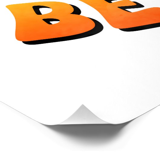 Poodle Puppy Hippie Happy Dog  Poster (Ecke)