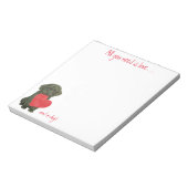Poodle Puppy Notepad Notizblock (Rotiert)