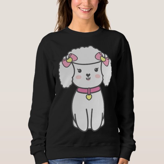 Poodle Puppy Sweatshirt (Vorderseite)