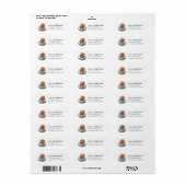 Poodle Return Address Labels (Vorne)
