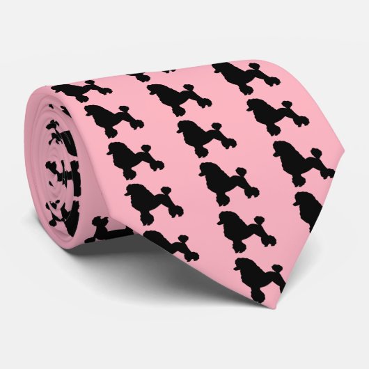 Poodle-Rock der 50er Jahre Inspirierte Neck Tie Krawatte (Gerollt)