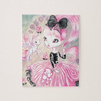 Poodle-Rock-Girl der 50er Jahre Puzzle