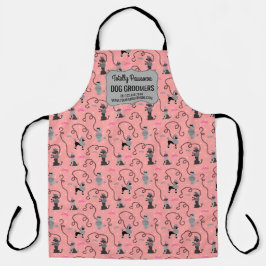 Poodle Rock Retro 50er Niedlich Custom Dog Groomer Schürze