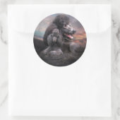 Poodle Rock Sticker (Tasche)