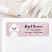 Poodle Rücksendeadressen-Aufklebers (Insitu)