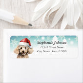 Poodle Rücksendeadressen-Aufklebers (Insitu)