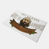 Poodle Rug, Poodle Mat, Lovely Poodle Doormat Fußmatte (Schrägansicht)