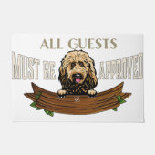 Poodle Rug, Poodle Mat, Lovely Poodle Doormat Fußmatte (Vorderseite)