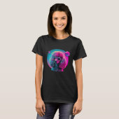 Poodle s Synthwave Dreamscape T-Shirt (Vorne ganz)