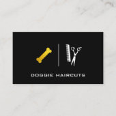 Poodle | Salonschere | Doggie Bone Visitenkarte (Vorderseite)