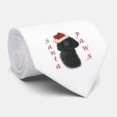Poodle Santa Paws Krawatte (Gerollt)