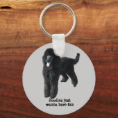 Poodle Schlüsselanhänger (Vorderseite)